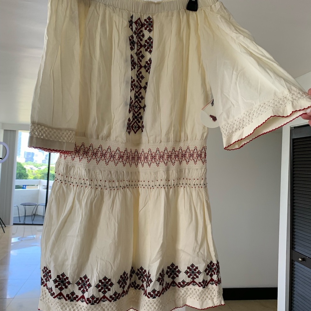 New with tags. Tularosa off the shoulder mini dress.